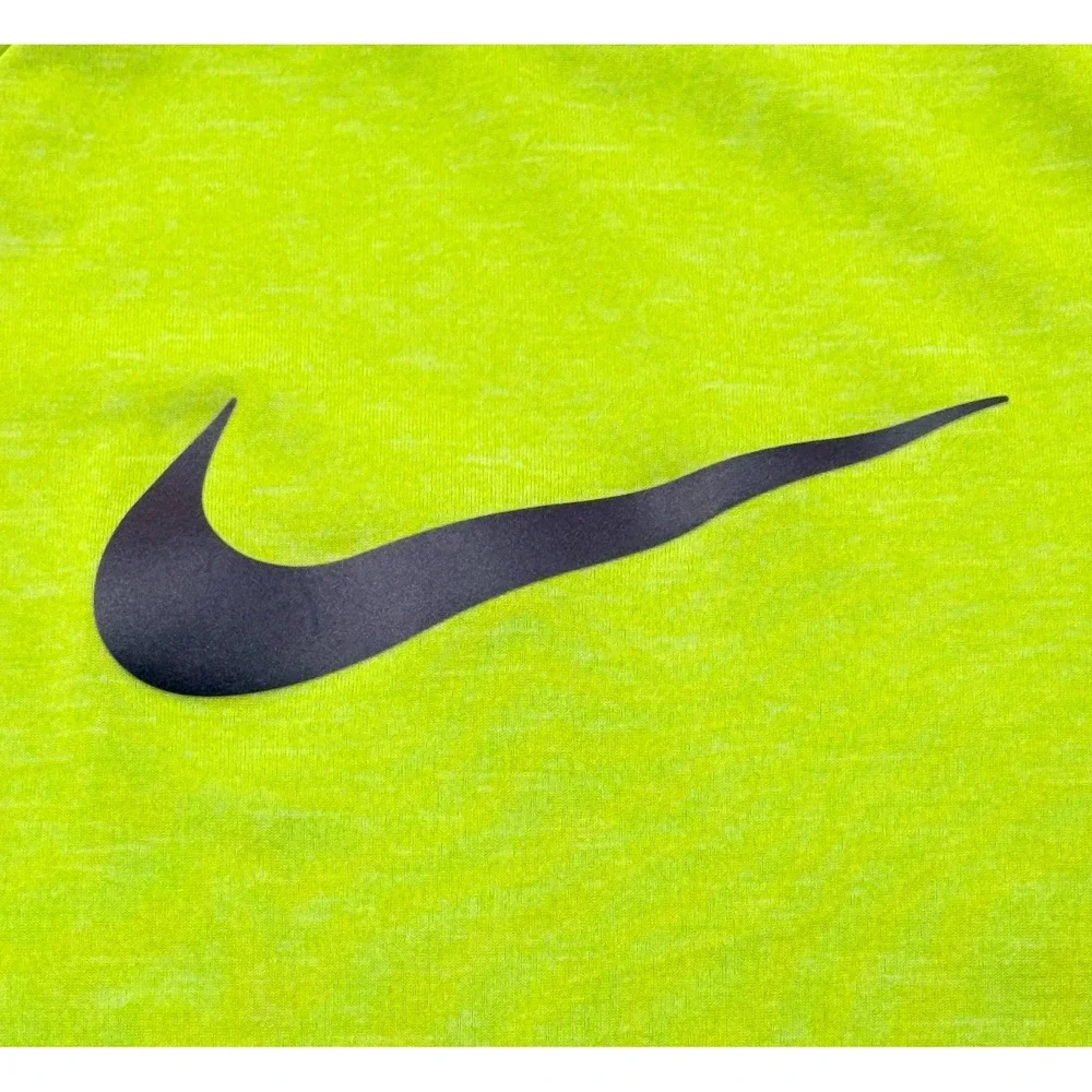 Nike Youth Medium‎ Dri Fit Long Sleeve Shirt Neon Green Athletic Boys